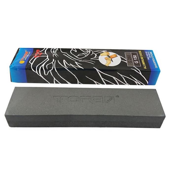 TORA Batu Asahan Pisau - Batu Asah Hitam Glass 12 Inch Silicon