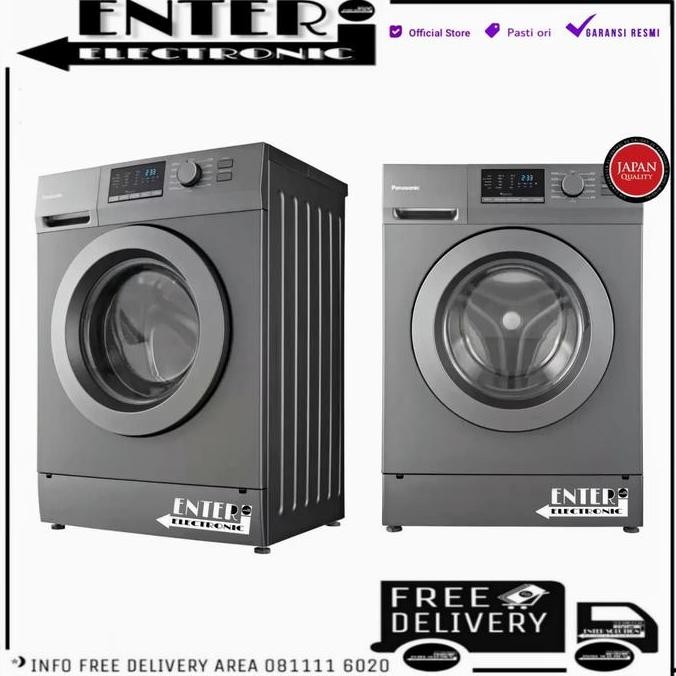 Promo PANASONIC FRONT LOADING NA 128XB1 - MESIN CUCI PANASONIC 8KG NA128XB1 COD