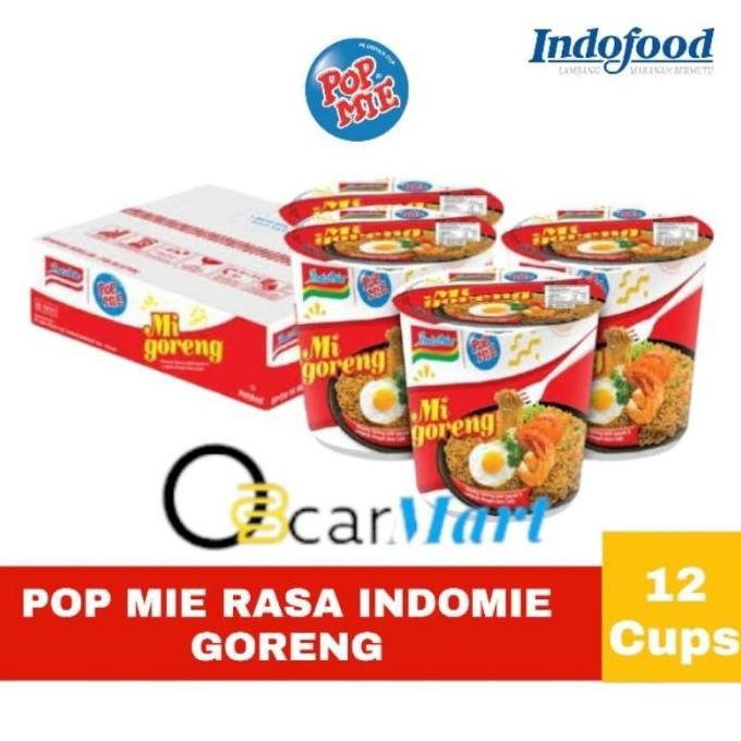 Depo POP MIE Rasa INDOMIE GORENG 1 Dus isi 12 Cups