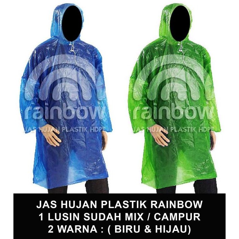 Promo Jas Hujan Plastik Setelan - Jas Hujan Plastik Baju + Celana - Jas Hujan Plastik Set Cod