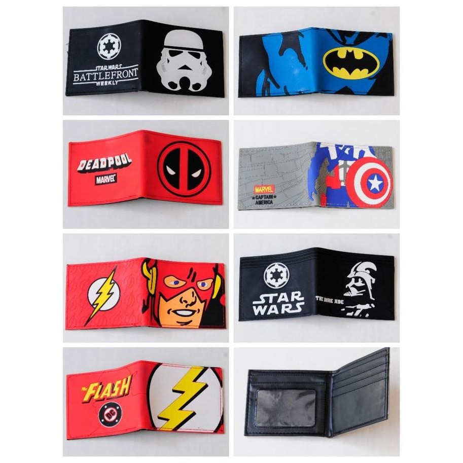 Dompet Karakter ( Dc Marvel Superhero Klub Bola Pokemon