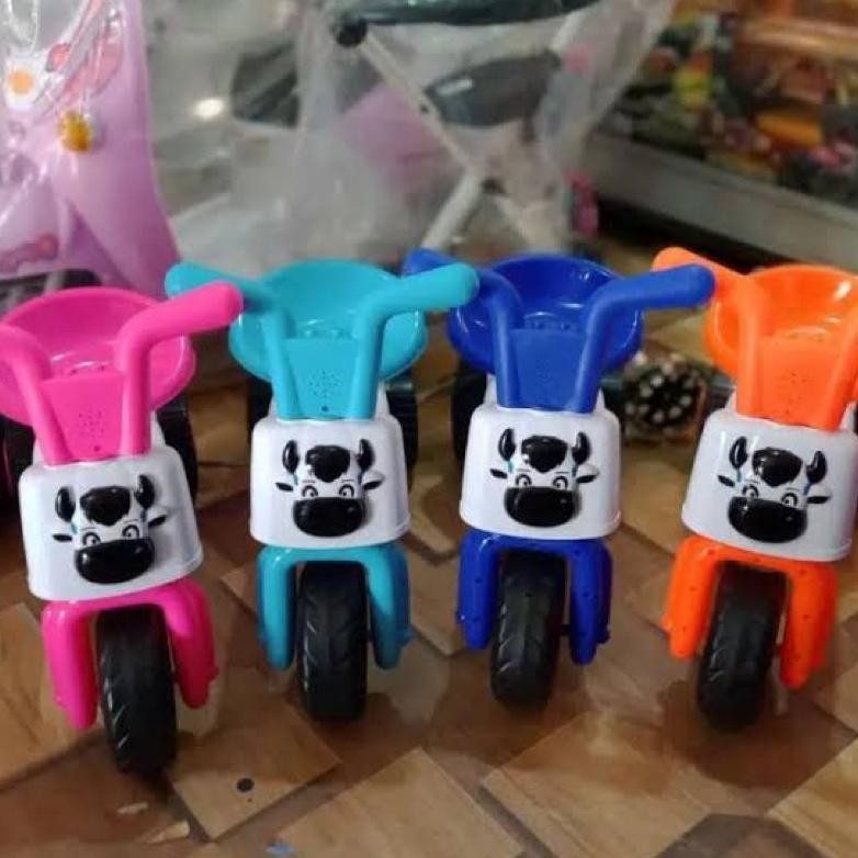 (BISA COD) MAINAN ANAK SEPEDA SAPI MUSIK / Mainan Sepeda Dorong Anak - Sepeda Roda Tiga - Sepeda Ana