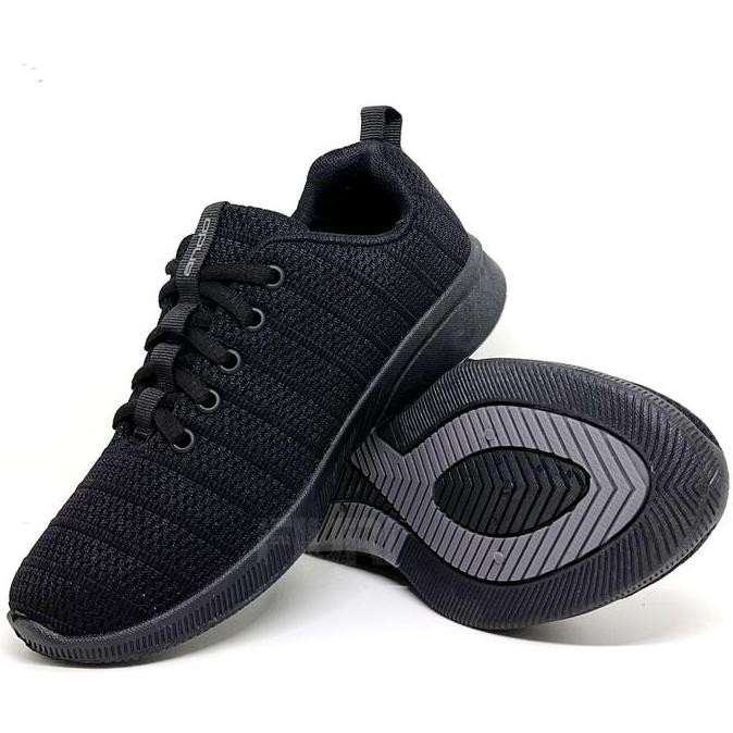 Ando Saga 33 - 36 Hitam Sepatu Sneakers Kets Casual Wanita