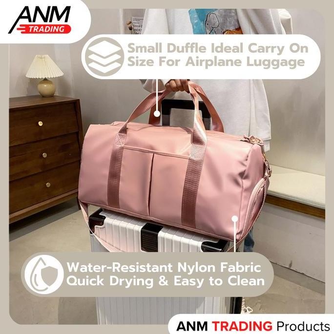 Tas Travel / GYM / Sport Bag Pria Wanita Unisex Canvas Duffel/Weekender Bag