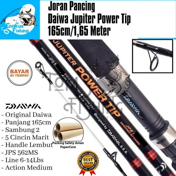 Joran Daiwa Jupiter Power Tip 562 165cm Original Daiwa
