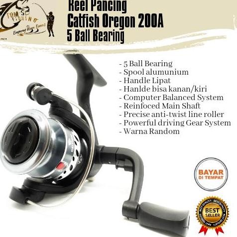 Reel Pancing Catfish Aregon (5 Bearing) Spool Alumunium