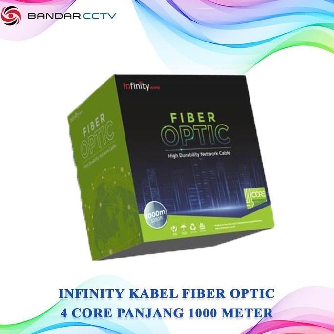 Infinity Kabel Fiber Optic 4 Core Panjang 1000 Meter