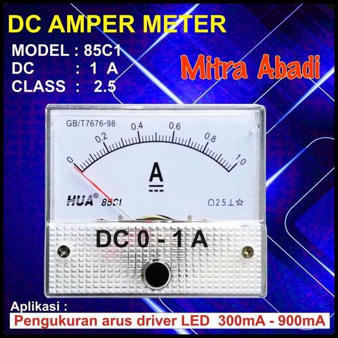 CAVERLY- Amperemeter ANALOG DC 1A/1000 mA