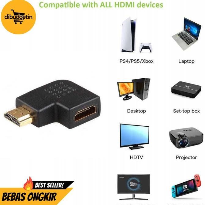 WALTER- L Shape HDMI Converter Male to Female - L270