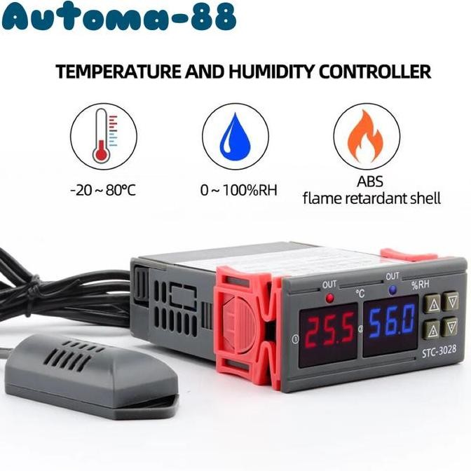 Ebayfash- STC-3028 Digital Humidity Temperature Controller meter AC 220V STC3028