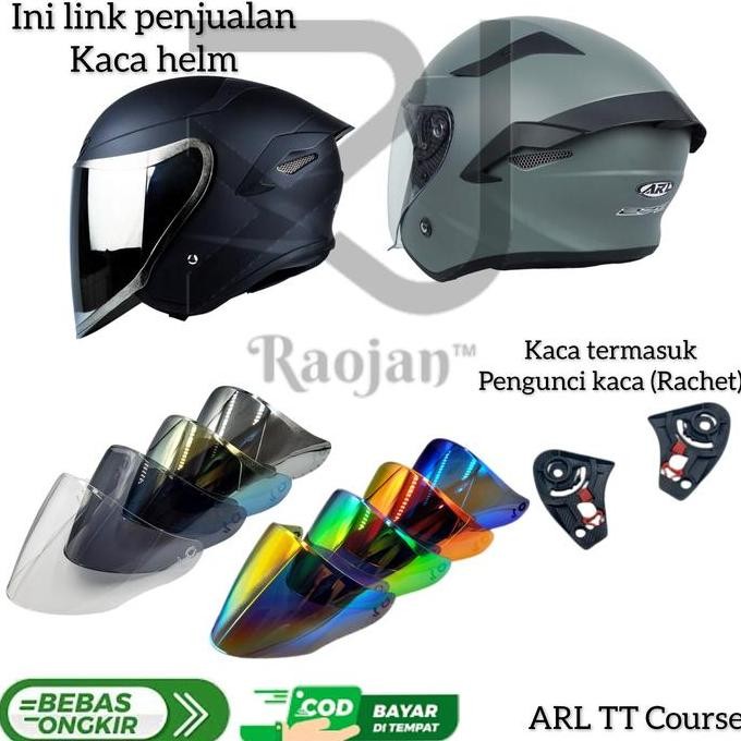 Kaca helm ARL TT Course Visor helm ARL TT Course