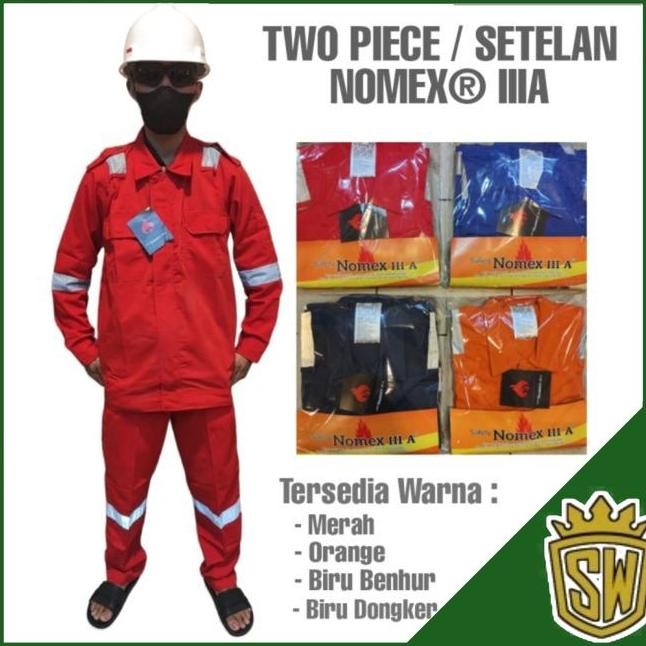 Two Piece Nomex Iiia Setelan Baju Celana Nomex Iiia
