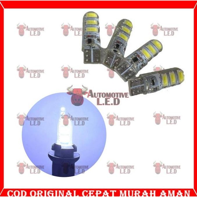 COD ORIGINAL LAMPU LED T10 JELLY FLASH  T10 JELLY KEDIP  LAMPU MOTOR DC I T10 Lampu Led Jelly 5630 I