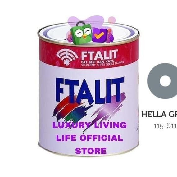 Cat Minyak Ftalit 611 Hella Grey 1Kg Cat Kayu Besi Soent Kilap