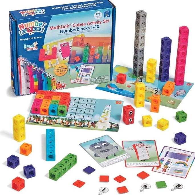 Mathlink cubes numberblocks 1-10 educational toys mainan edukasi