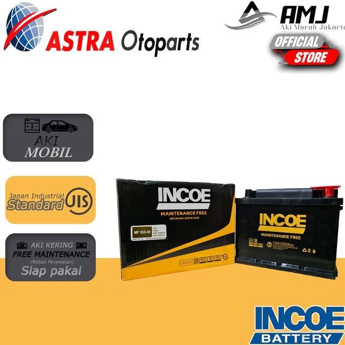 '' Incoe MF Astra Aki Mobil Chevrolet Aveo 555-59 - 55Ah Aki Kering ''