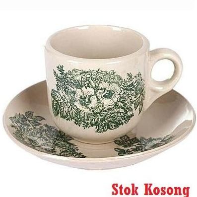 Cangkir Lepek 180 ml Cangkir Kopi Kedai Set 6