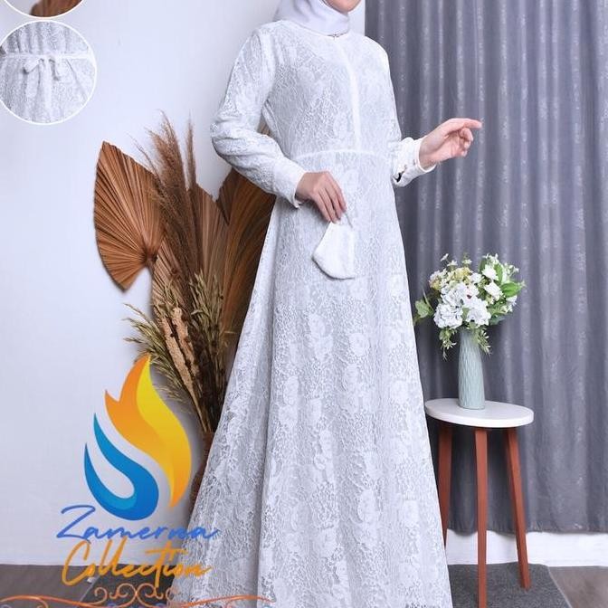 DF251>> Gamis Pesta/Baju Muslim Wanita  Jumbo /Gamis Brukat Tile/Gamis Kondangan  Remaja Dewasa  Fas