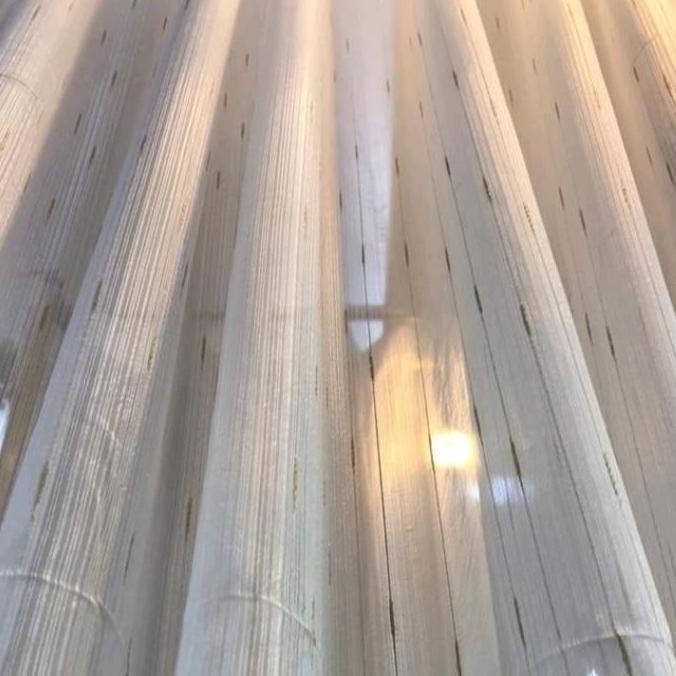 gorden daleman vitrase motif bintik gold & silver