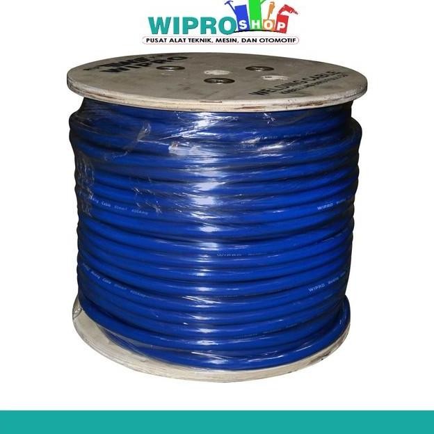 TERBARU WIPRO Kabel Las Biru Full Cu (Roll Kayu) KLB-35100 (35 MM X 100 M) Roll = 100 Meter / Ecer =