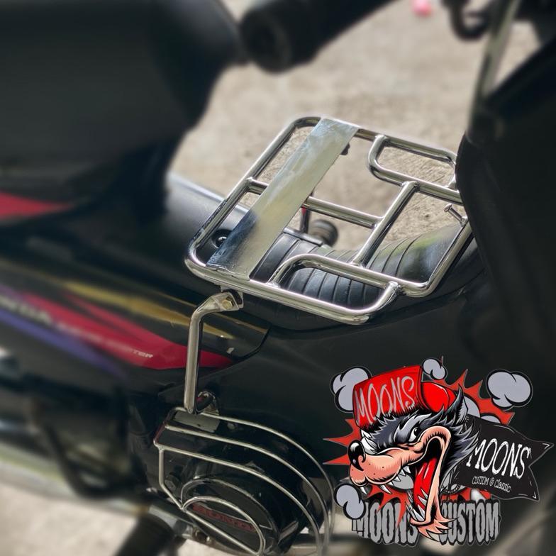 Rak tengah Pipa Honda Astrea Grand sabit prima bulus star Shinny Chrome Type A/B Aksesoris motor