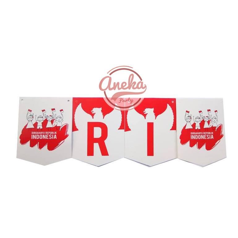 Ed-76 Qw-7 Banner Dirgahayu Ri Anak / Bunting Flag Hut Ri / Banner Kemerdekaan Dirgahayu Ri Agustus 