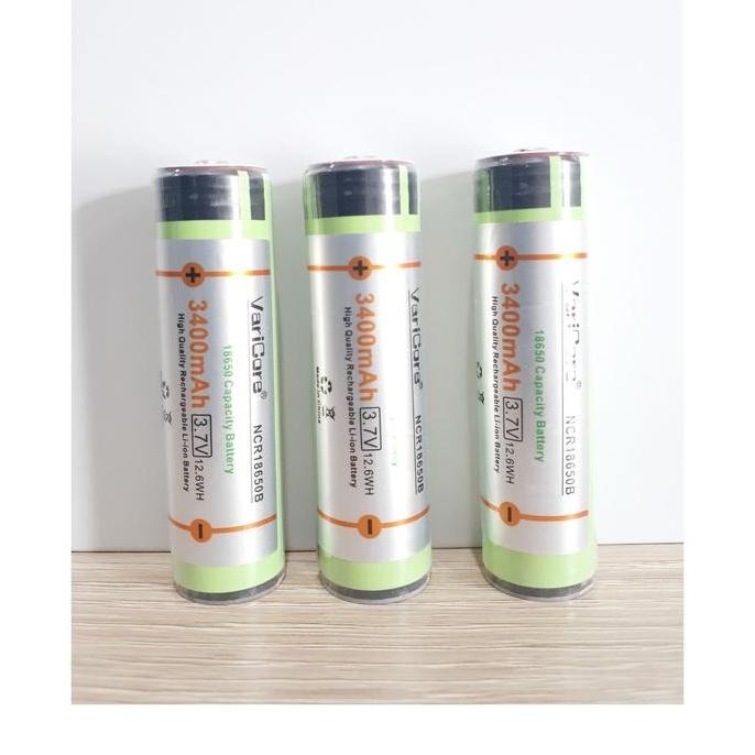Baterai 18650 Rechargeable Baterai Vape baterai cas senter 3400 mAh