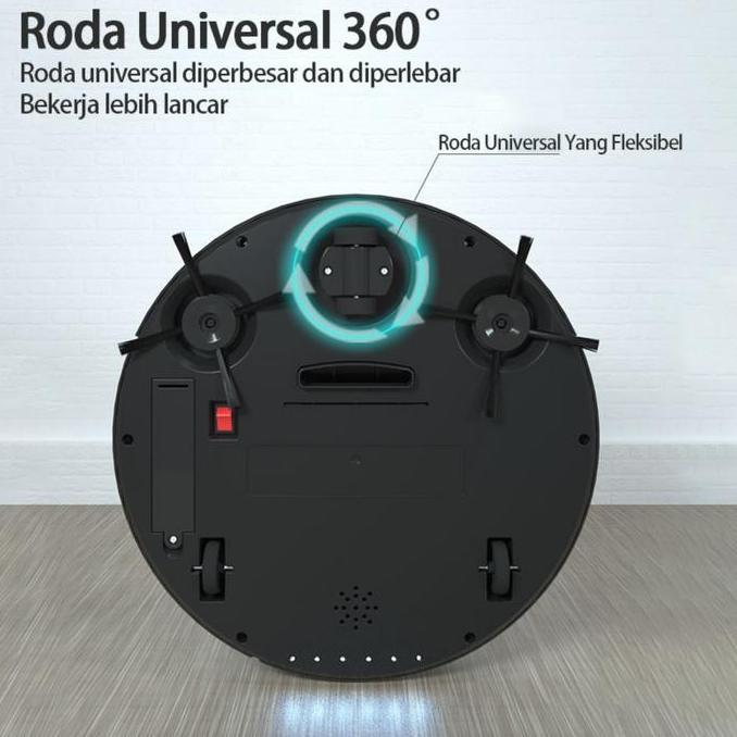 Robot Vacum Cleaner Portable Penyedot Debu Rumah Otomatis Cerdas Robot Pembersih Lantai Humidifier