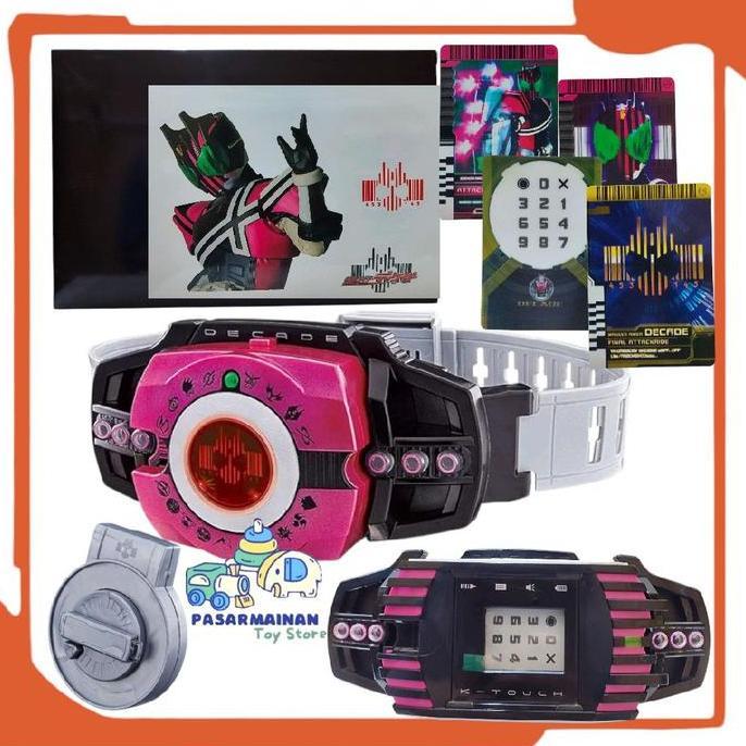 Sabuk Belt DX Kamen Rider Decade K-Touch Set Card 10pcs Decade Driver Super Best Henshin Belt
