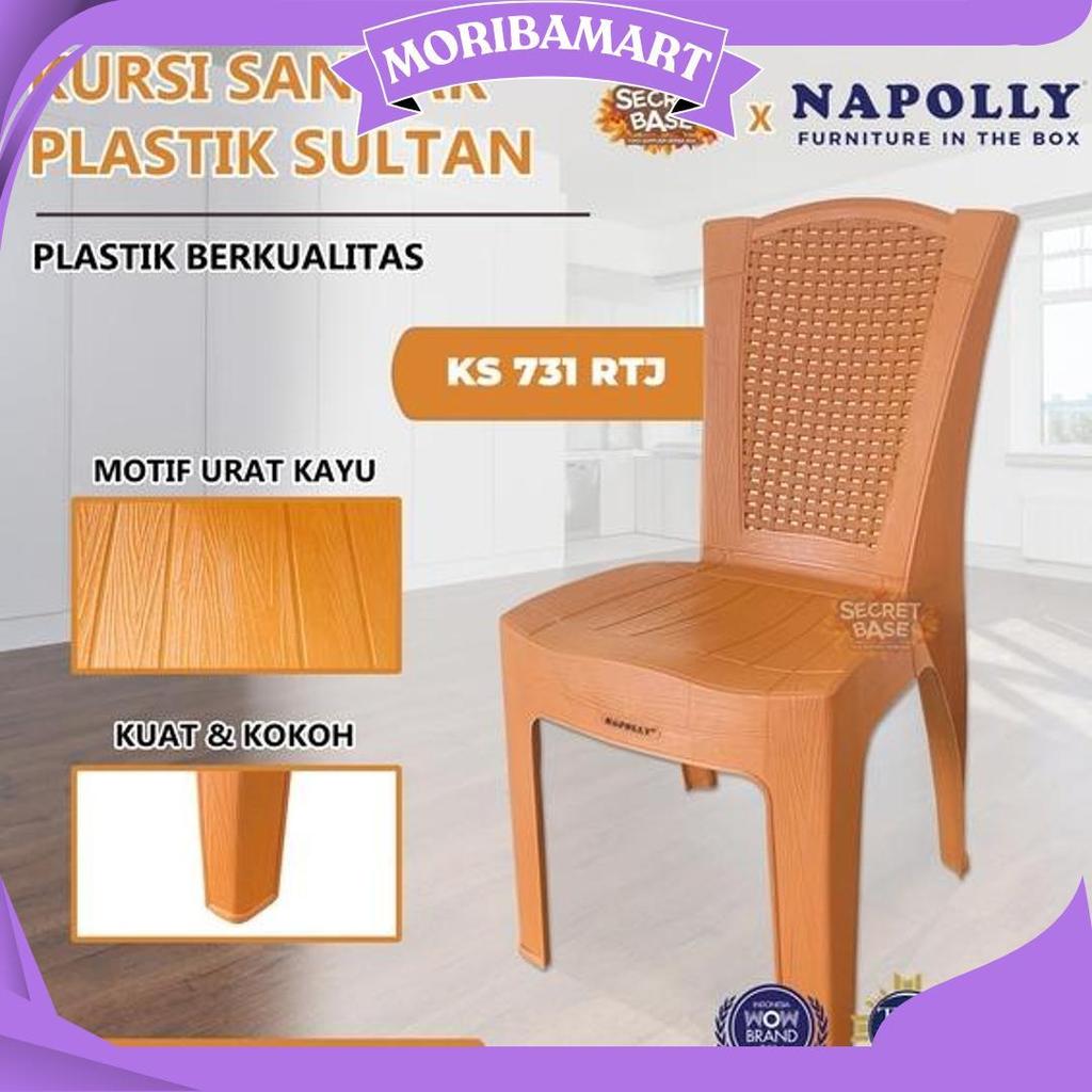 Napolly Kursi Ks 731 Rtj - Bangku Plastik / Kursi Kamar Plastik Sandaran Sale