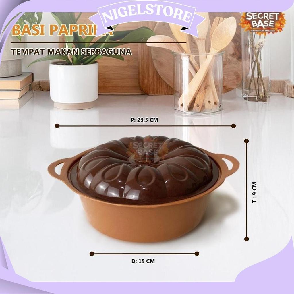 Basi Paprika - Tempat Lauk Prasmanan / Perabot Serba 2000 / Wadah / Tempat Saji Makanan Ori