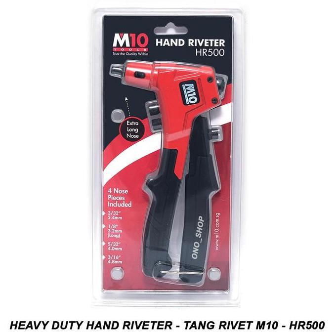Heavy Duty Hand Riveter - Tang Rivet M10 - HR500