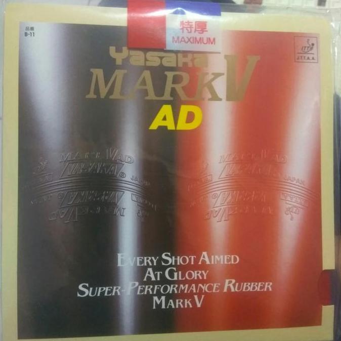 NEW KARET TENIS MEJA YASAKA MARK V AD ORIGINAL