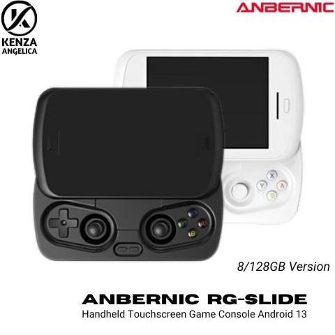 NUNNALLY- ANBERNIC RG Slide 8GB 128GB Handheld Game Console Android 13 4.7 Inch Touchscreen 120Hz Po
