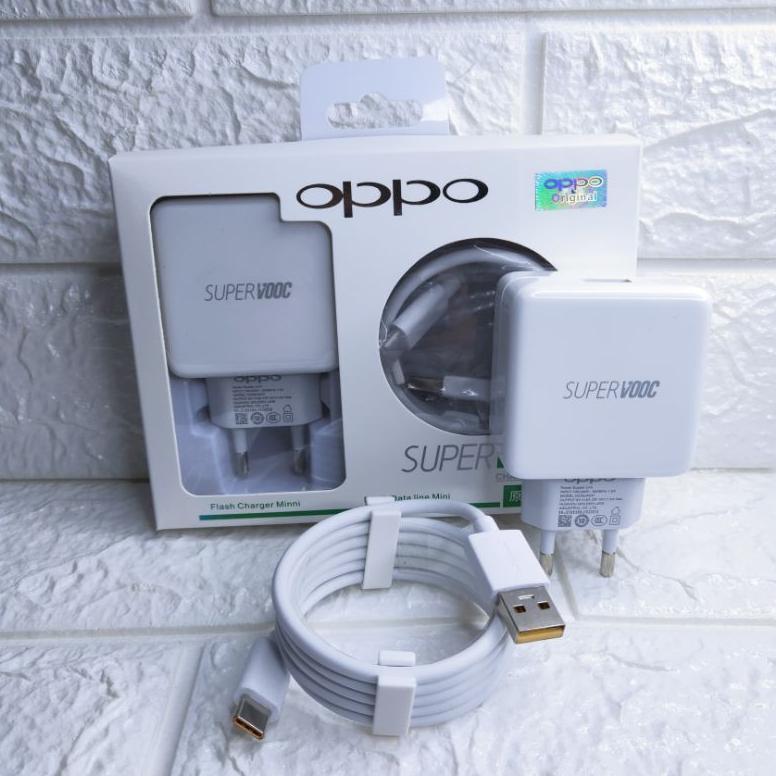 Charger Oppo Tipe-C Original100% VOOC Fast Charging/Charger Oppo FindX A5 2020 A9 2020 Reno2 Reno 2F