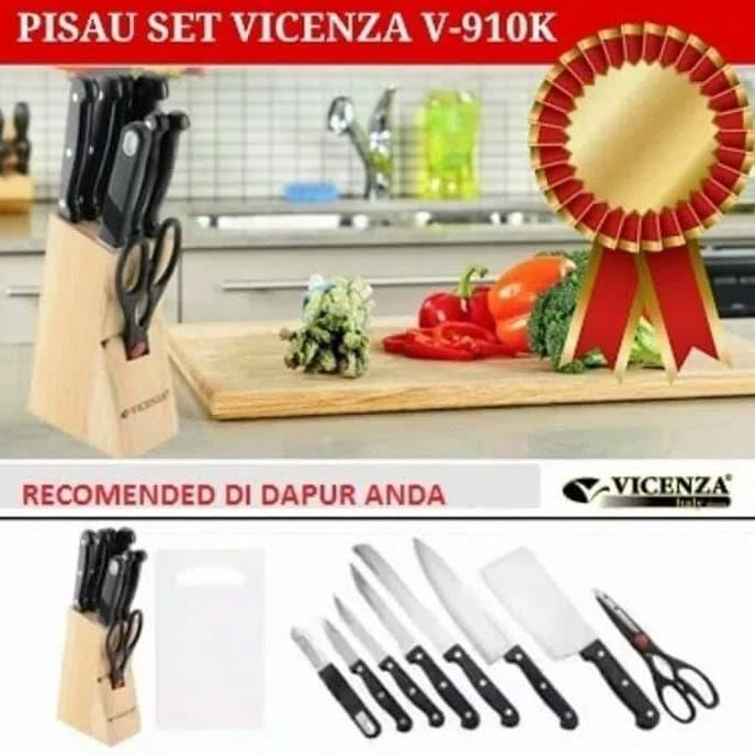 [ Vicenza ] Set Vicenza V910 - 10 Set - Hitam