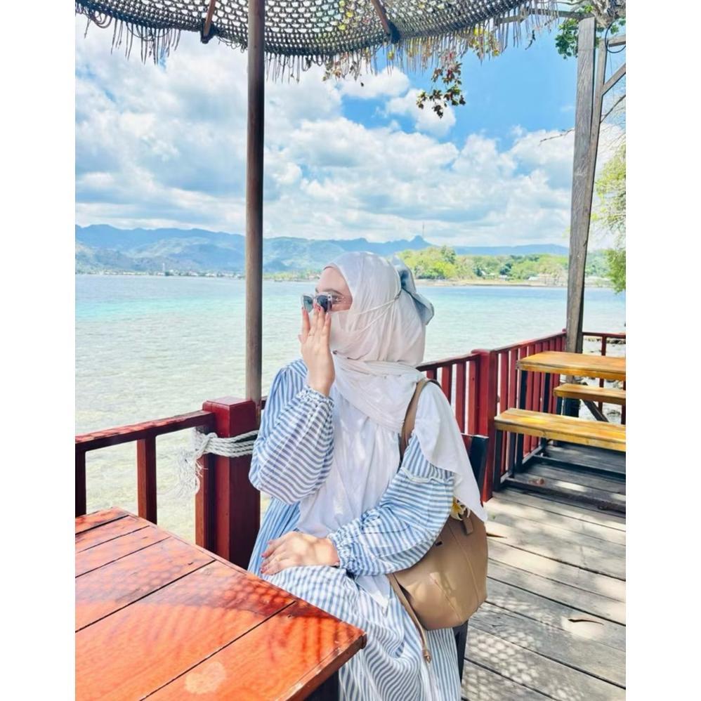 YUMNA DRESS SMOKE / DRESS PANTAI/ GAMIS DEWASA / DRESS TERLARIS / GAMIS PANTAI SMOKE (AT TISYA BUTIK