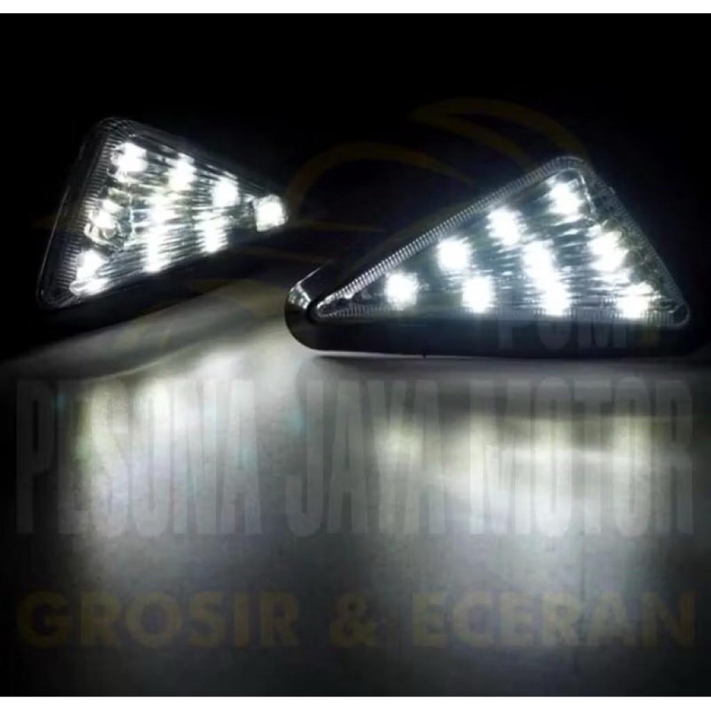 Lampu sen tempel segitiga Led ninja vixion cbr universal