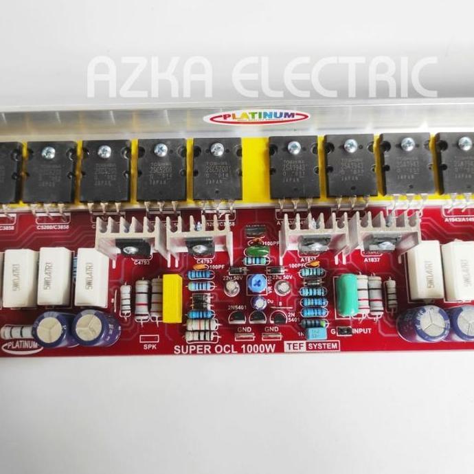 Kit Power Amplifier SOCL Super OCL Mono 1000W Plus TR Toshiba