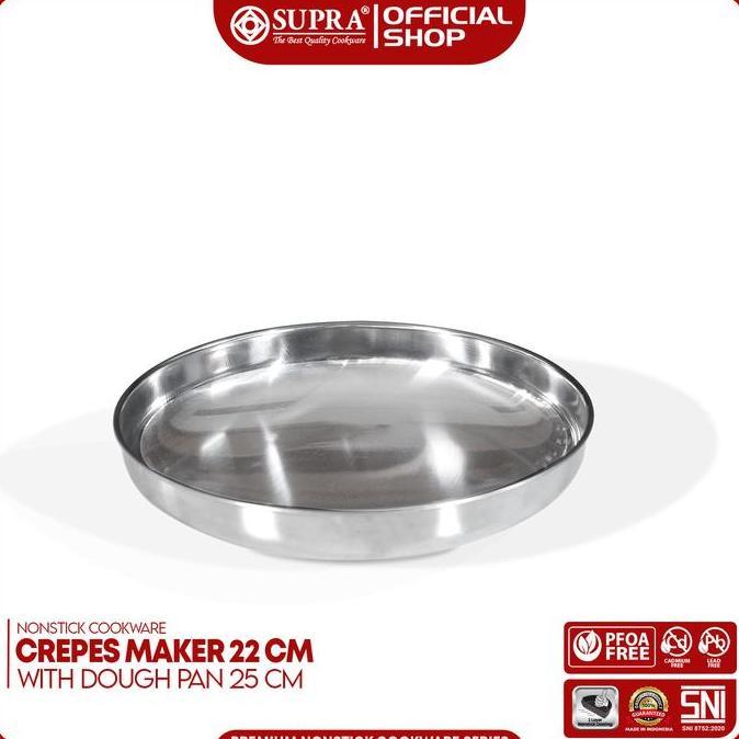 SUPRA PANCI CREPES MAKER NON STICK 22 CM + DOUGH PAN 25 CM