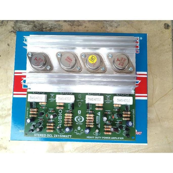 kit power ocl stereo 150watt jengkol 2n3055 mj2955 ( 076 )