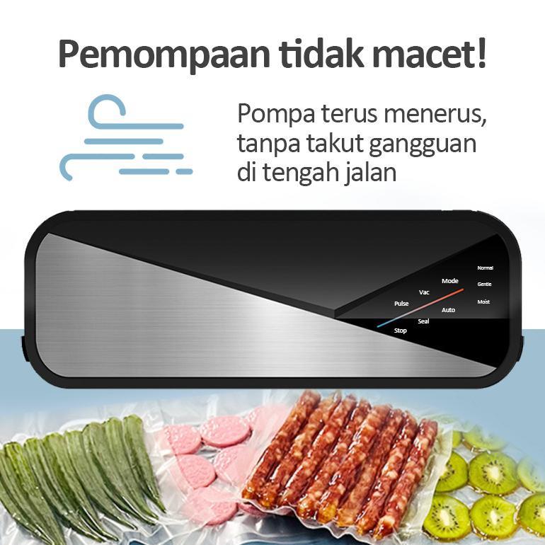 IDEELAB Portable Food Vacuum Sealer- VM2 Vakum Makanan Portable Untuk Makanan Basah dan Kering VM2 V