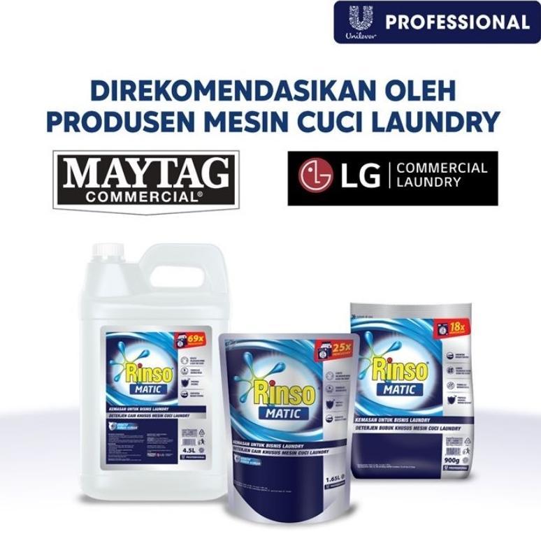 Rinso Matic Cair 4,5Liter / Rinso Matic Professional 4,5 Liter / Rinso 4,5Liter / Rinso Matic 5Liter