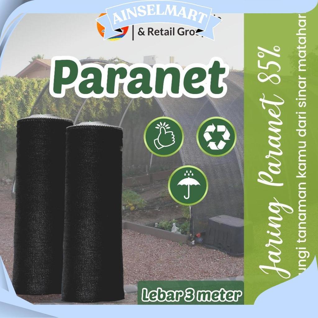 Paranet Tanaman/Jaring Paranet 85% Rajut Segitiga Lebar 3 Meteran Ecer Promo