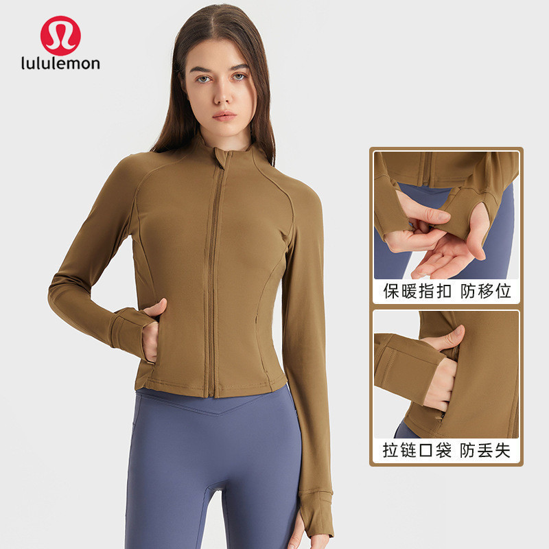 New Arrival 2026 LuluLemon Yoga Wear Autumn Jacket Slim Short Fitness Sports Jacket Women