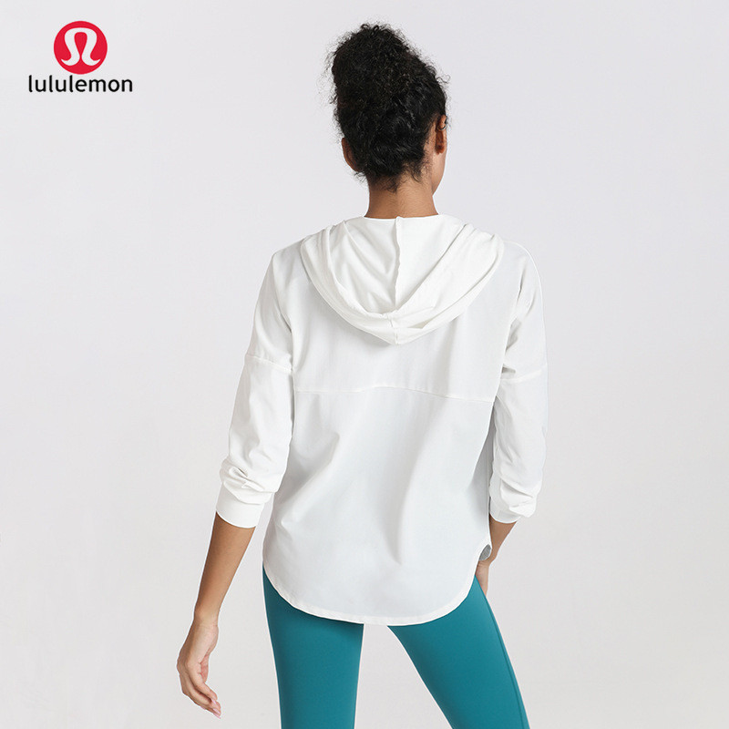 New Arrival 2026 LuluLemon Sunscreen Yoga Jacket Sports Long Sleeve Women Zipper Fitness Top