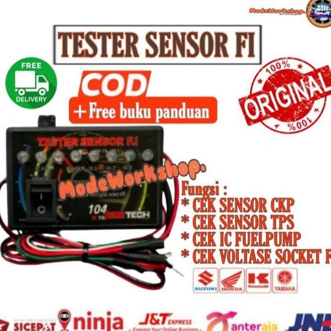 MI-GUSTASTU Multitester Tester Sensor FI Alat Cek Sensor CKP IC Fuelpump TPS Injektor - Motor
