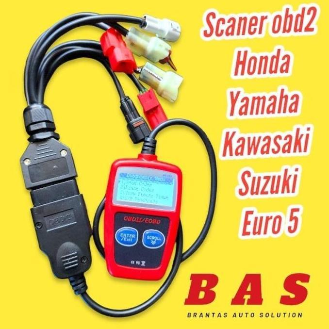 LIBARDIRT Alat Scaner Motor Obd2 Universal 6in1 Terbaru - Motorcycle, Sepeda