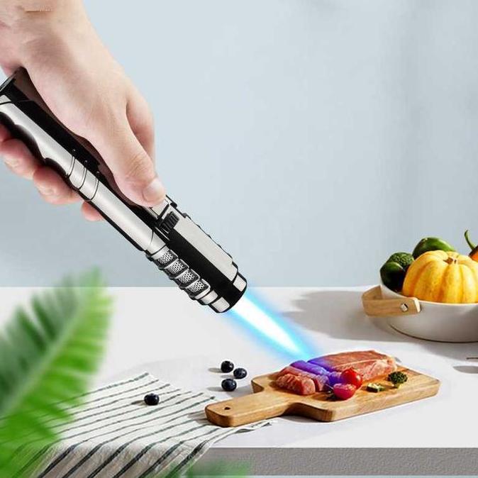 SHANKS Jobon Korek Api Gas Flame Jet Gun Butane Torch - ZB-588