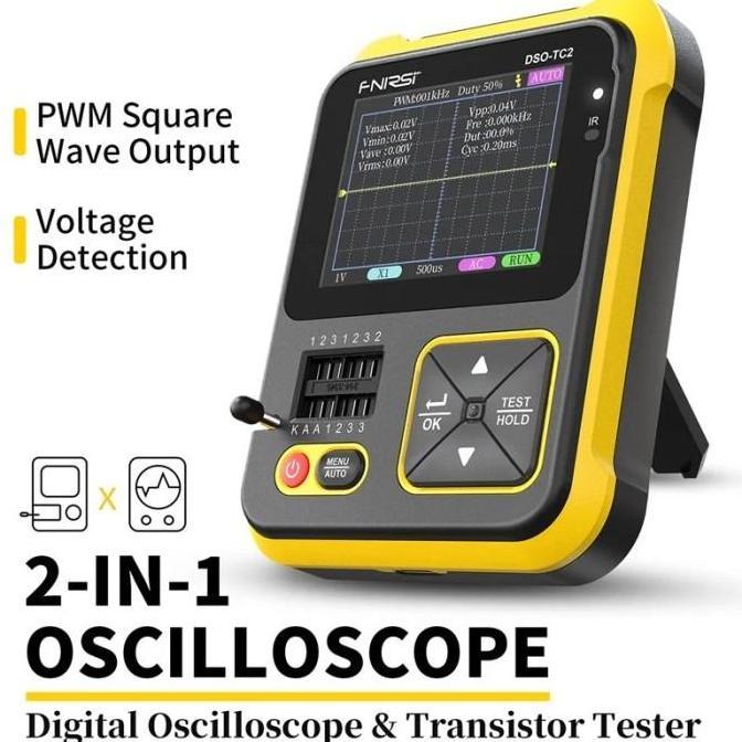 JAIDEE- Fnirsi DSO-TC2 Digital Oscilloscope DSO 2 Channel Transistor Tester DSO TC2